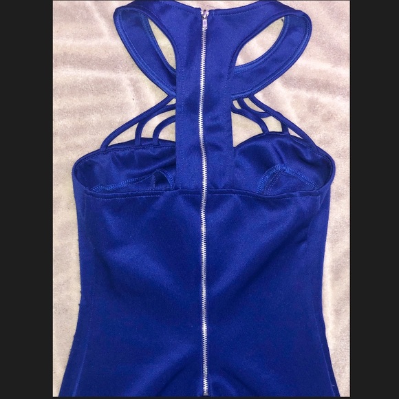 Blue Strappy Dress - Picture 4 of 7